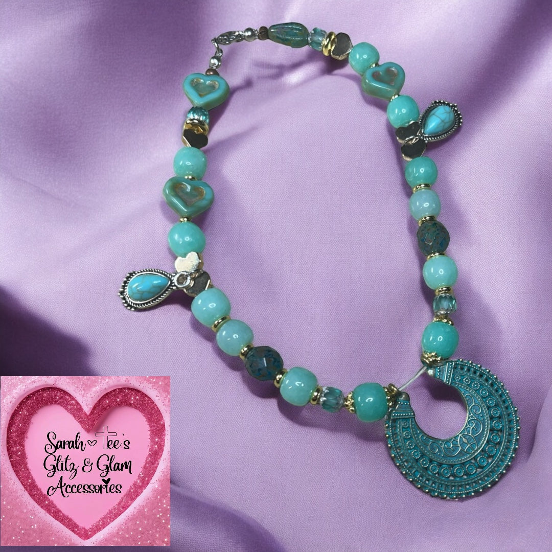 Boot Jewelry and/or Choker- Blue