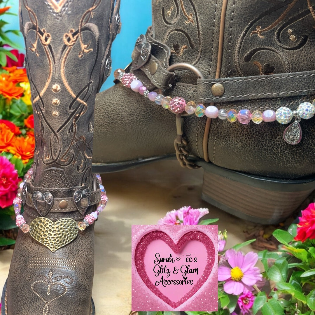 Boot Jewelry and/or Choker with Bronze Heart