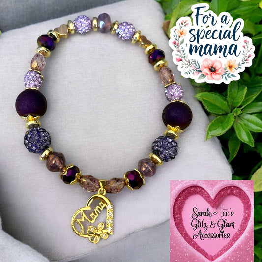 7 inch Elastic Stretch "Mama" Bracelet