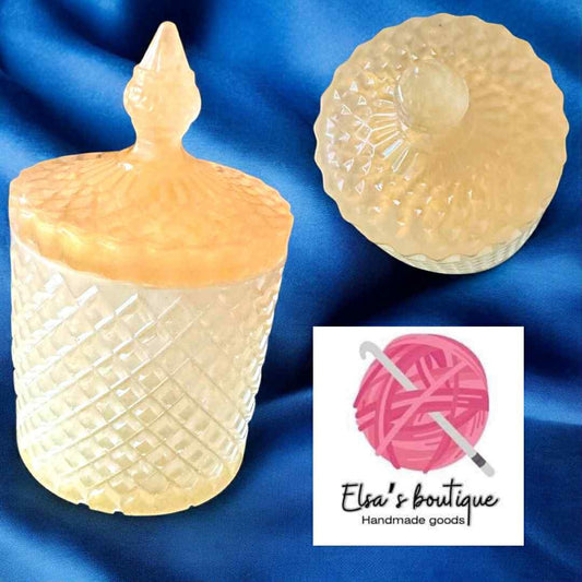 Diamond shape risen jar
