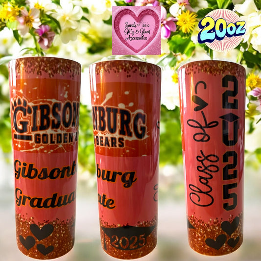 20oz "Gibsonburg Ohio Senior" Stainless Steel Tumbler