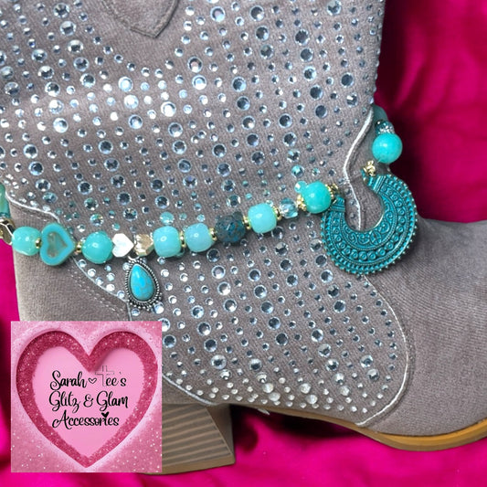 Boot Jewelry and/or Choker- Blue