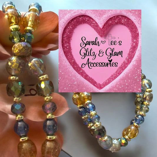 Blue Gold Bracelet 5.5inches