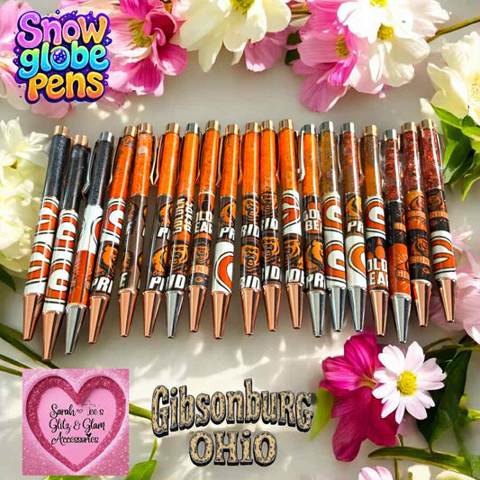 Snow Globe Pens-Gibsonburg, Ohio